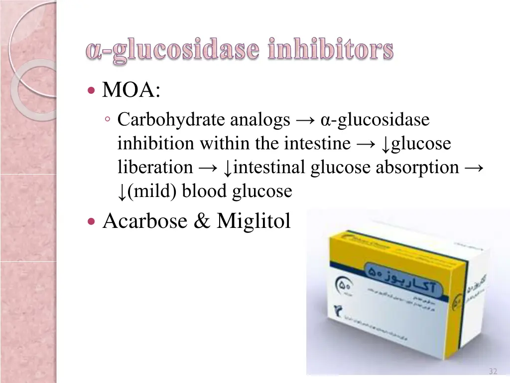 moa carbohydrate analogs glucosidase inhibition