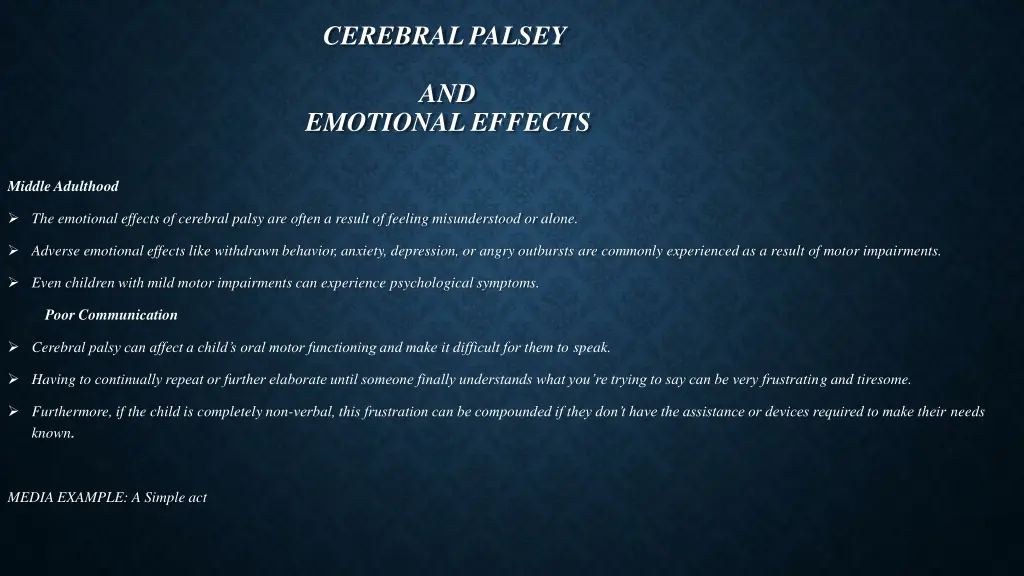 cerebral palsey