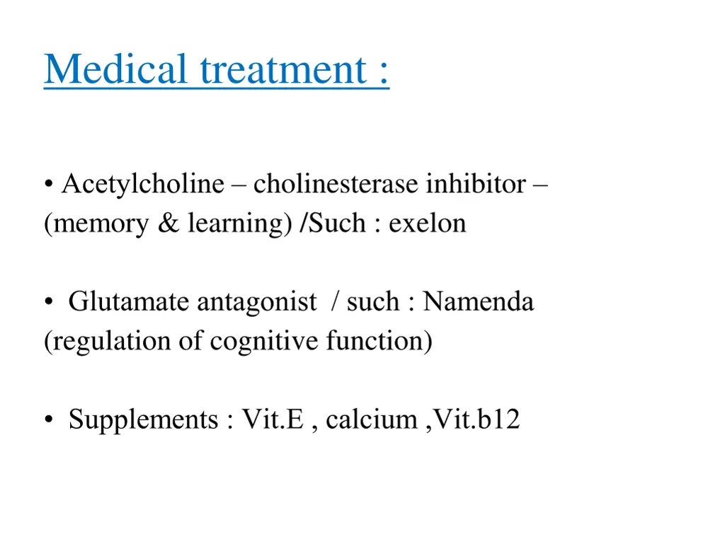 medical treatment