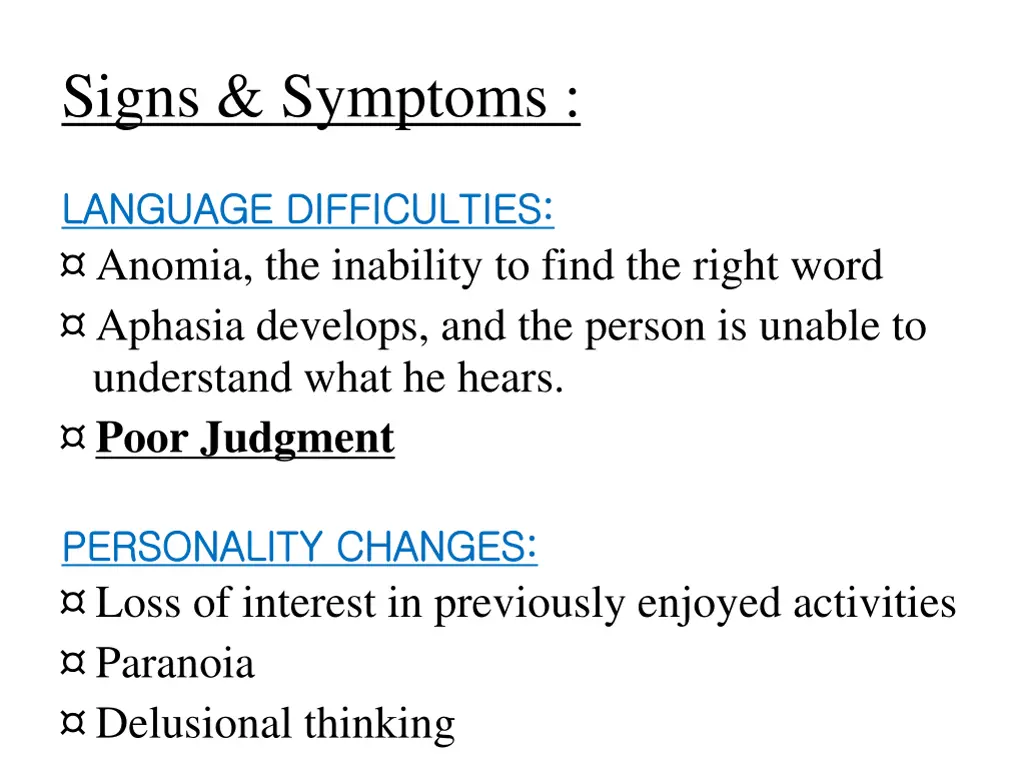 signs symptoms 1