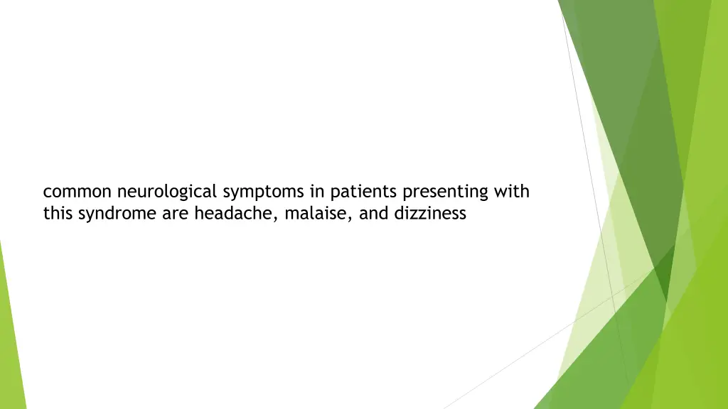 common neurological symptoms in patients