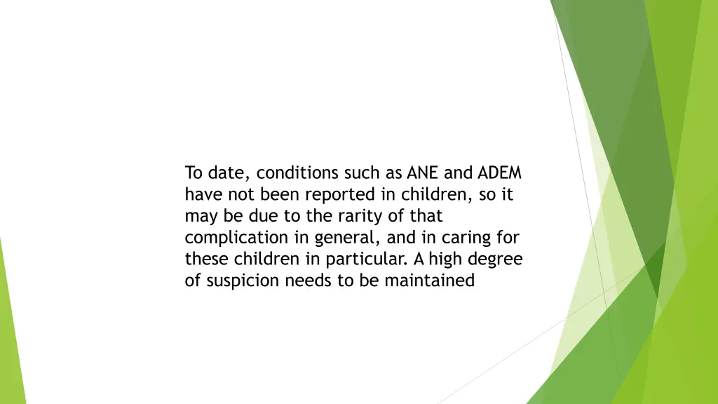 to date conditions such as ane and adem have
