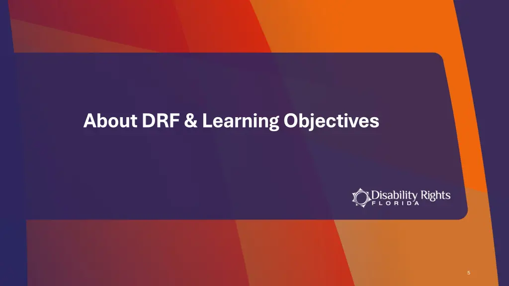 about drf learning objectives