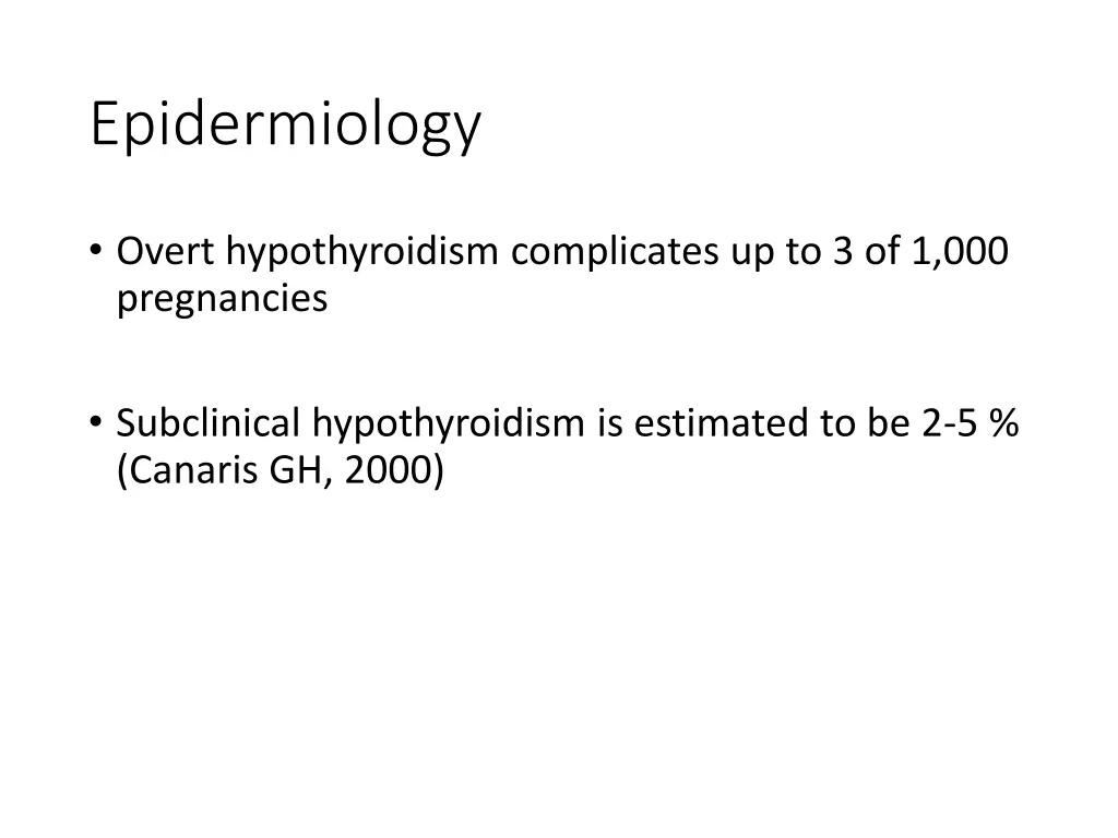 epidermiology