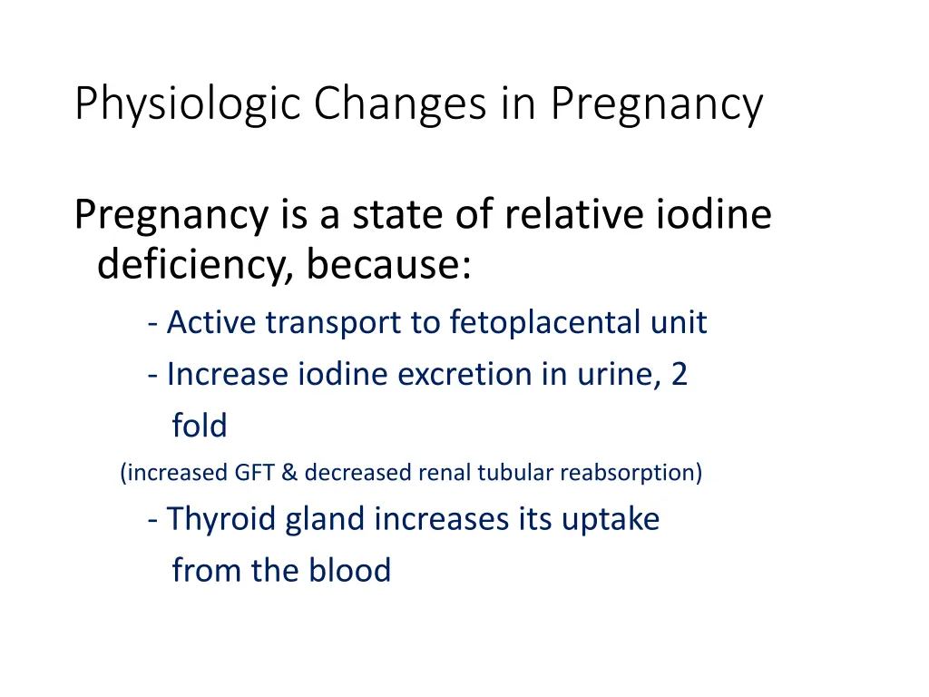 physiologic changes in pregnancy