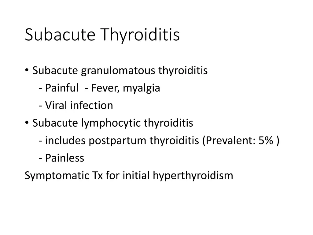 subacute thyroiditis
