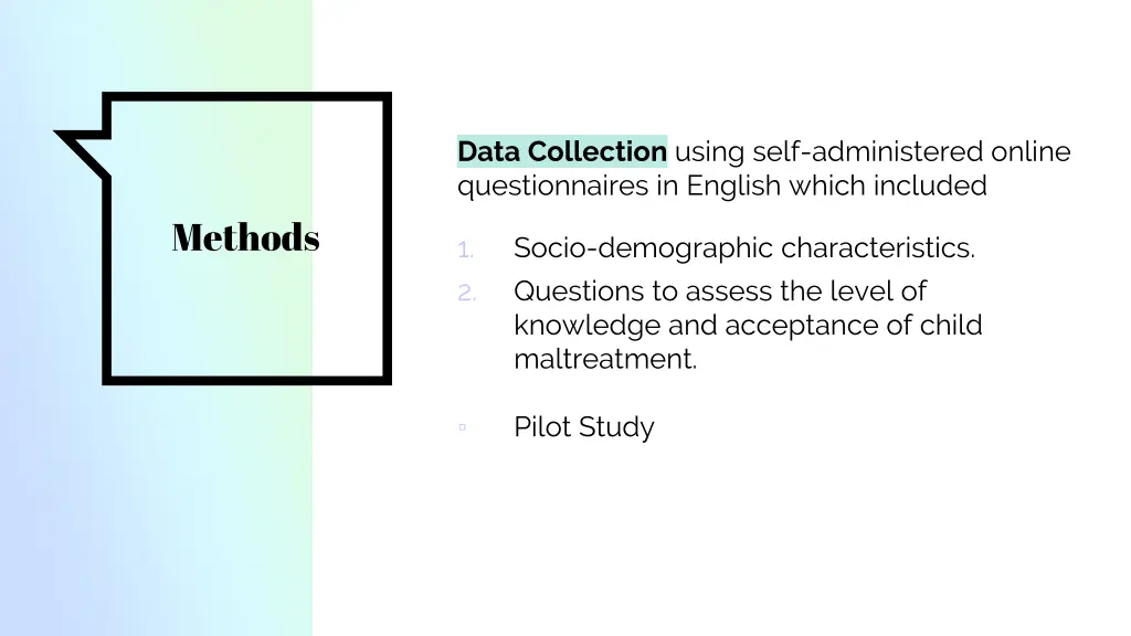 data collection using self administered online