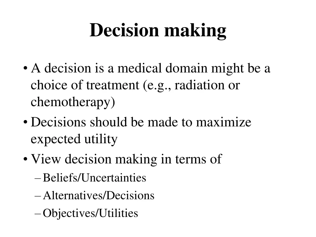 decision making