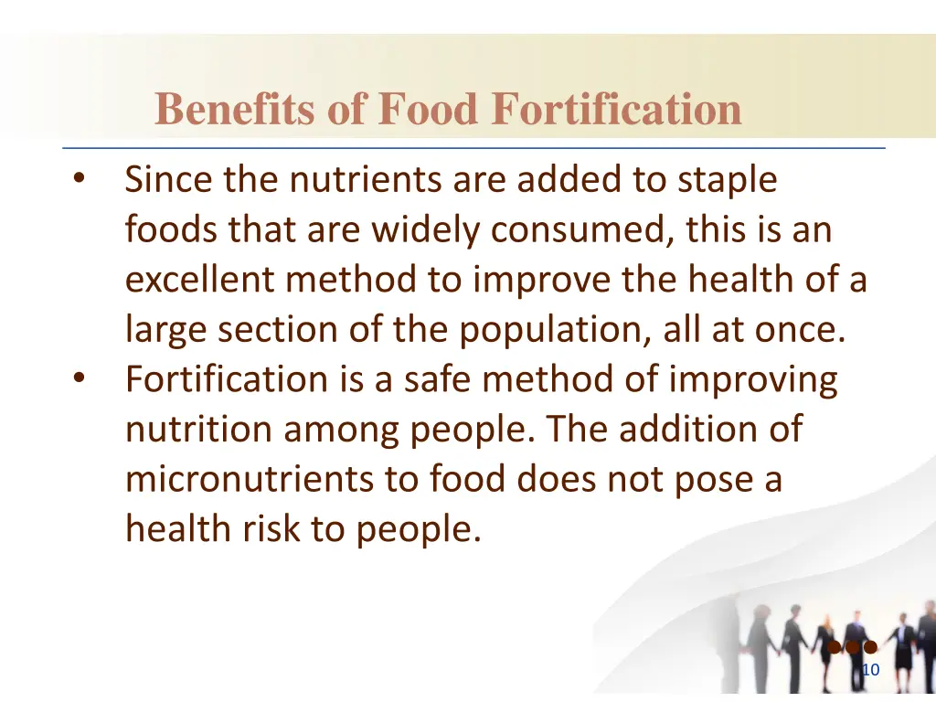 benefits of food fortification