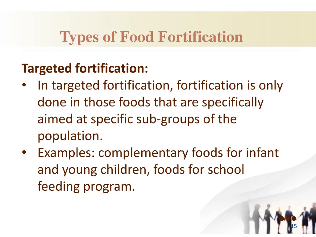 types of food fortification 1