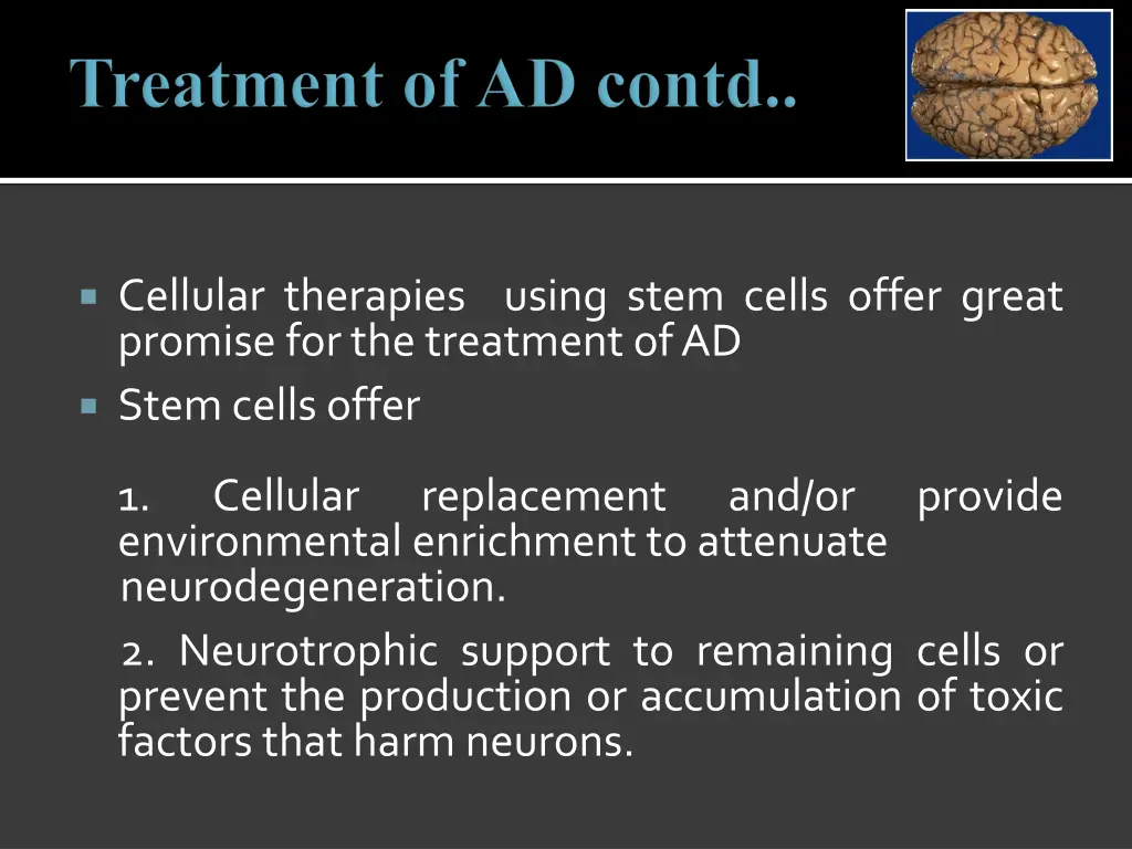 cellular therapies using stem cells offer great