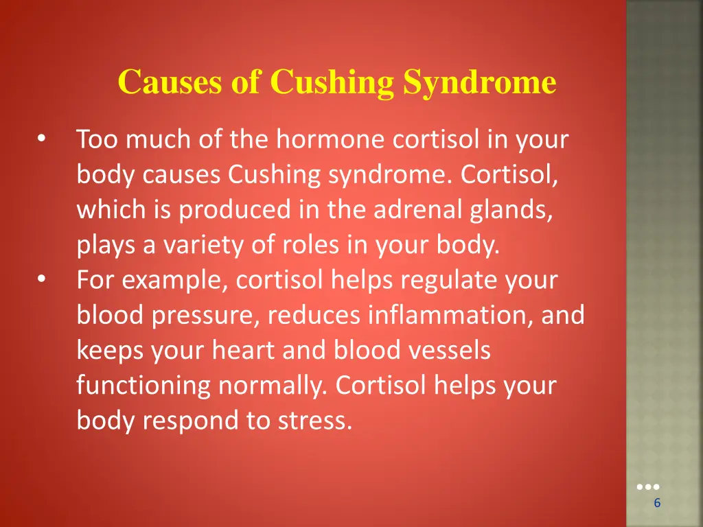 causes of cushing syndrome