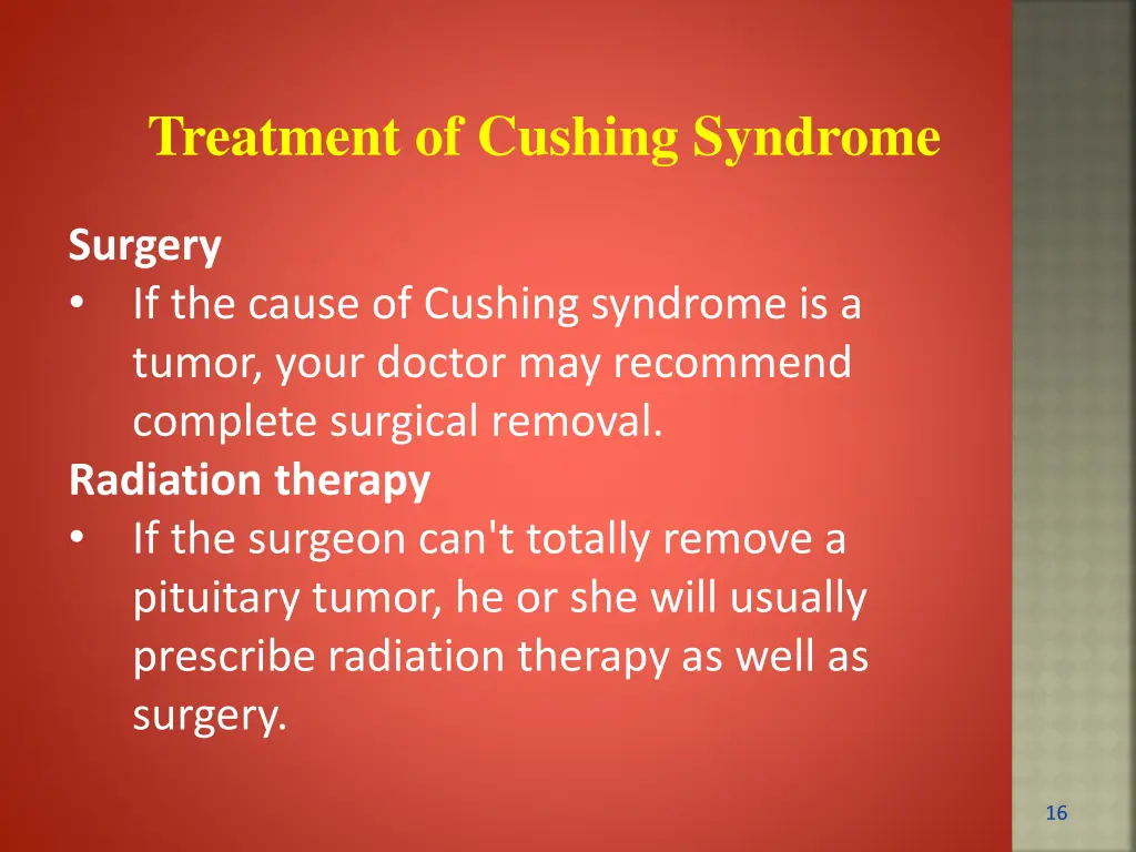 treatment of cushing syndrome 1