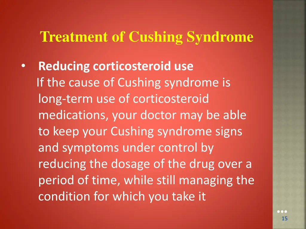 treatment of cushing syndrome