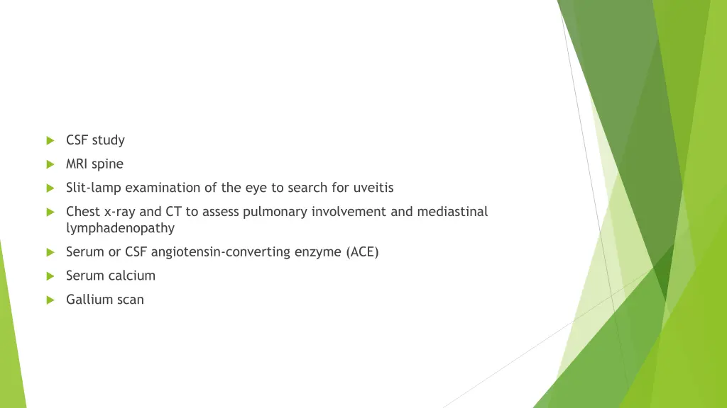 csf study