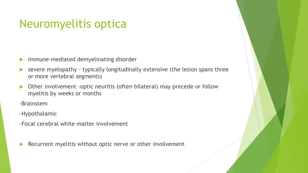 neuromyelitis optica