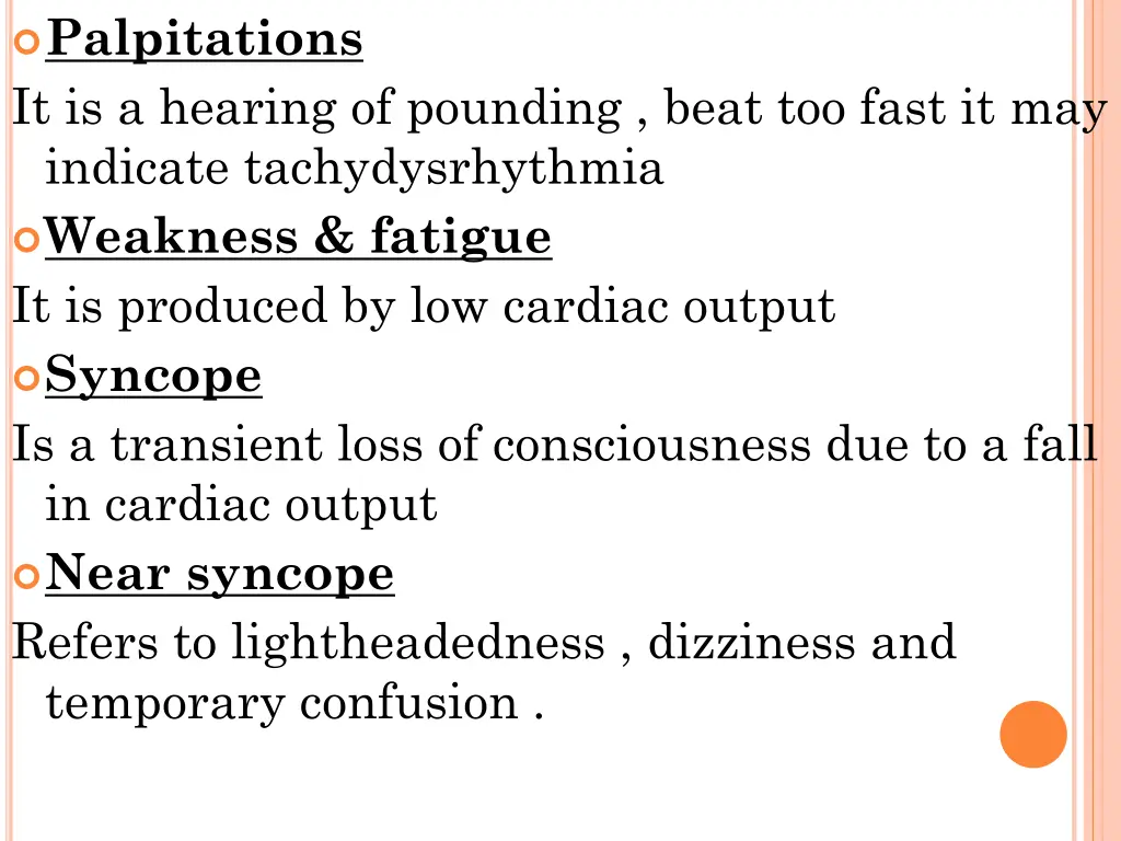 palpitations it is a hearing of pounding beat