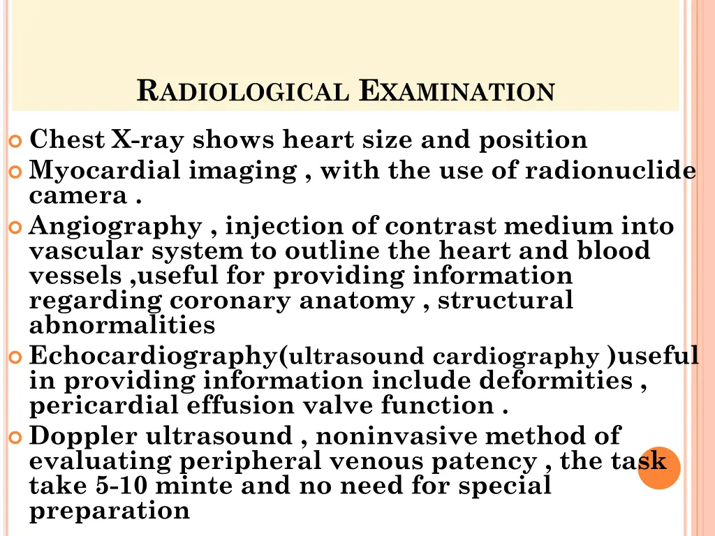 r adiological e xamination