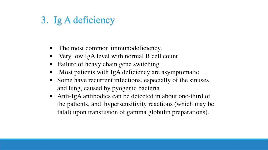 3 ig a deficiency