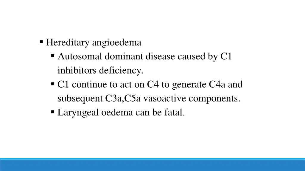 hereditary angioedema autosomal dominant disease