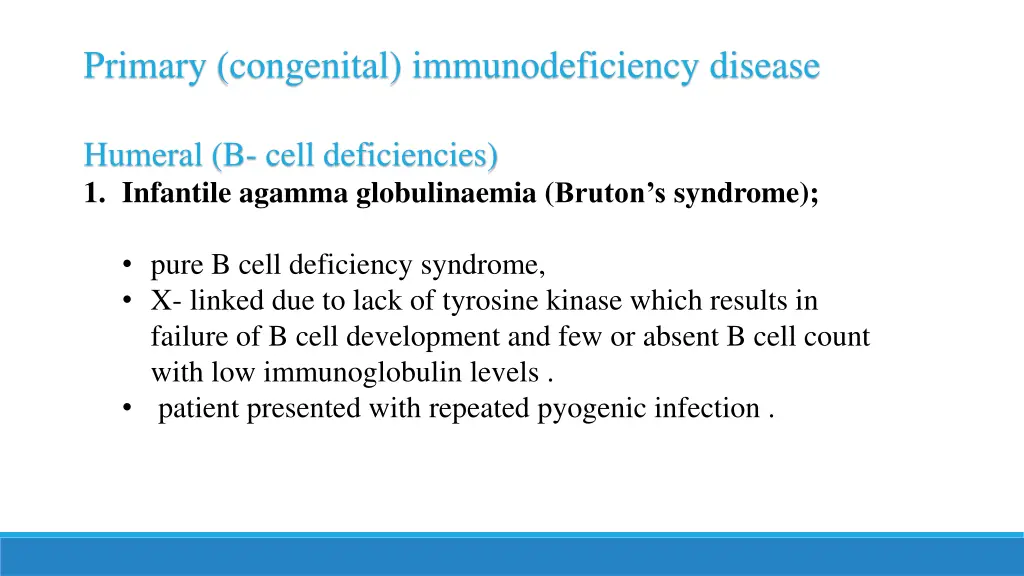 primary congenital immunodeficiency disease