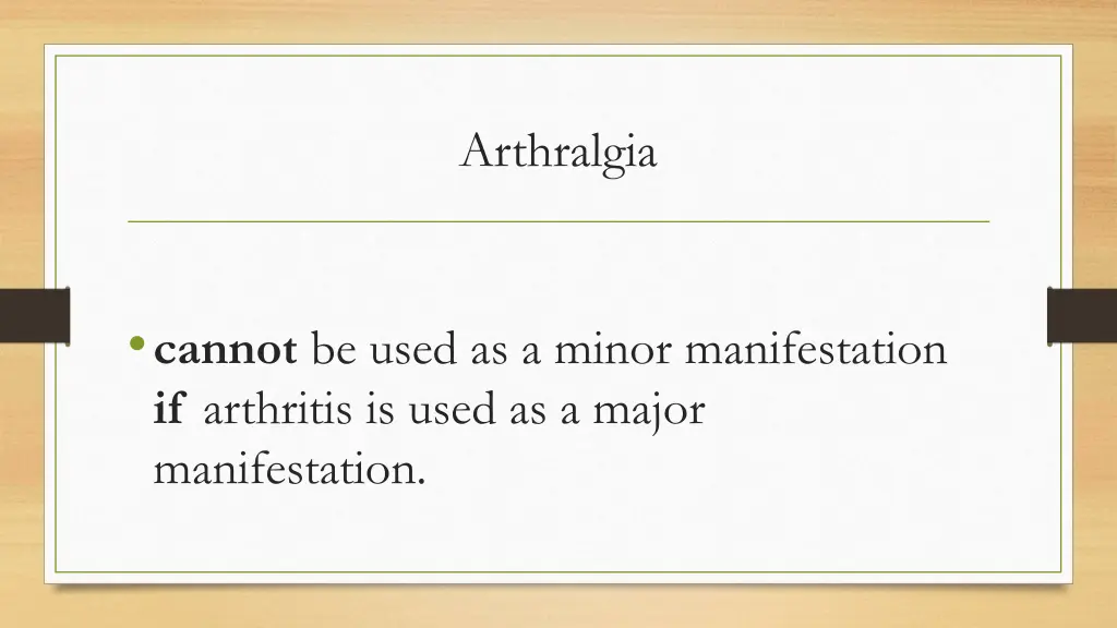 arthralgia
