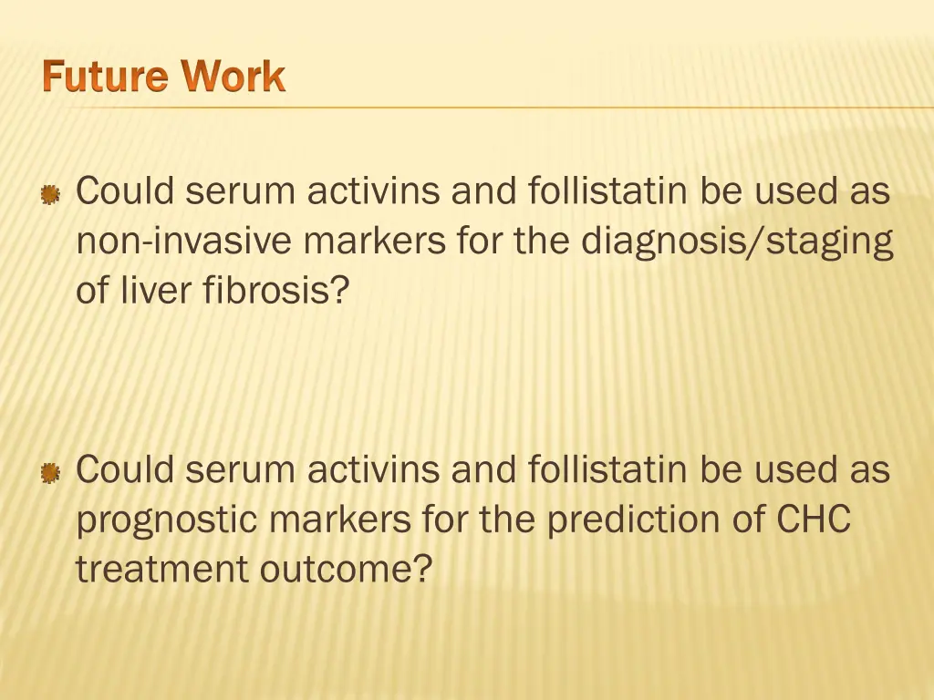 future work future work