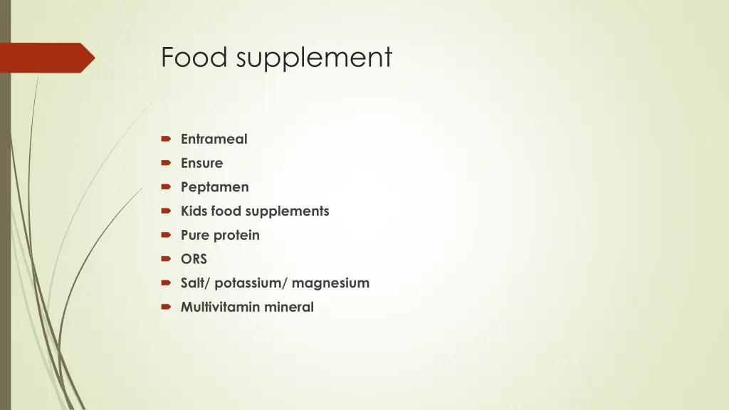 food supplement