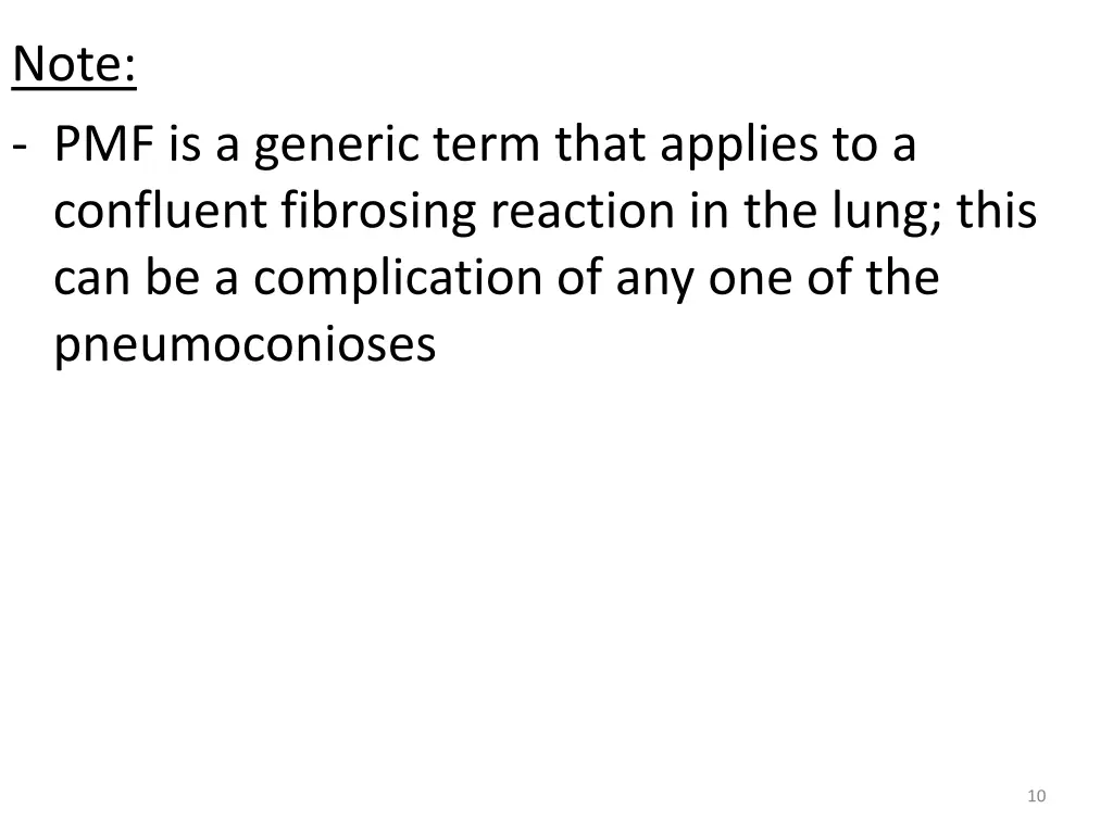 note pmf is a generic term that applies