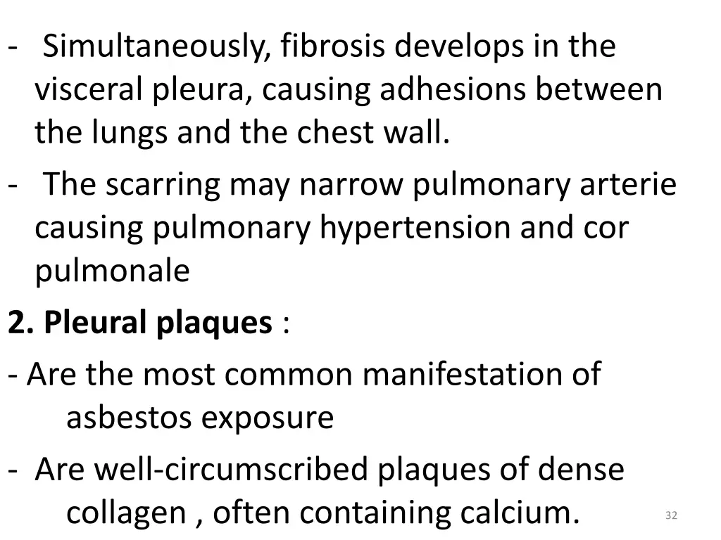 simultaneously fibrosis develops in the visceral