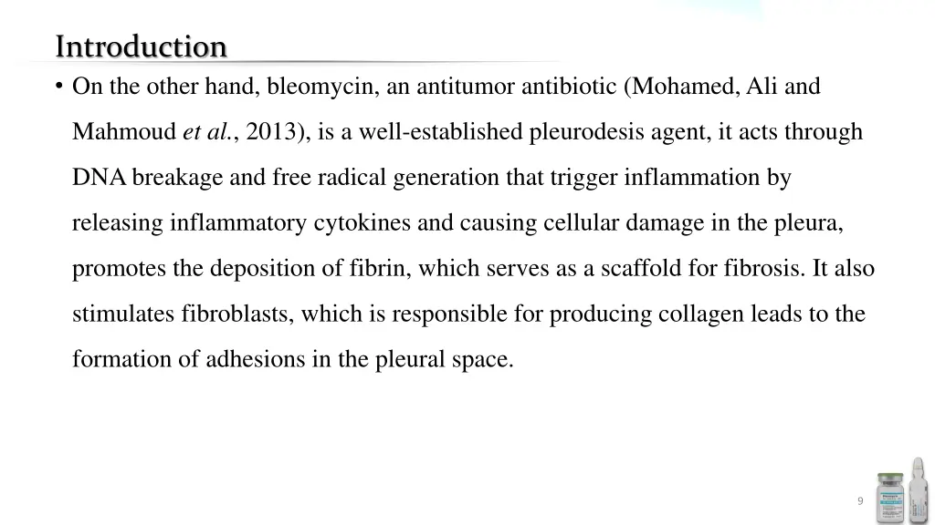 introduction on the other hand bleomycin