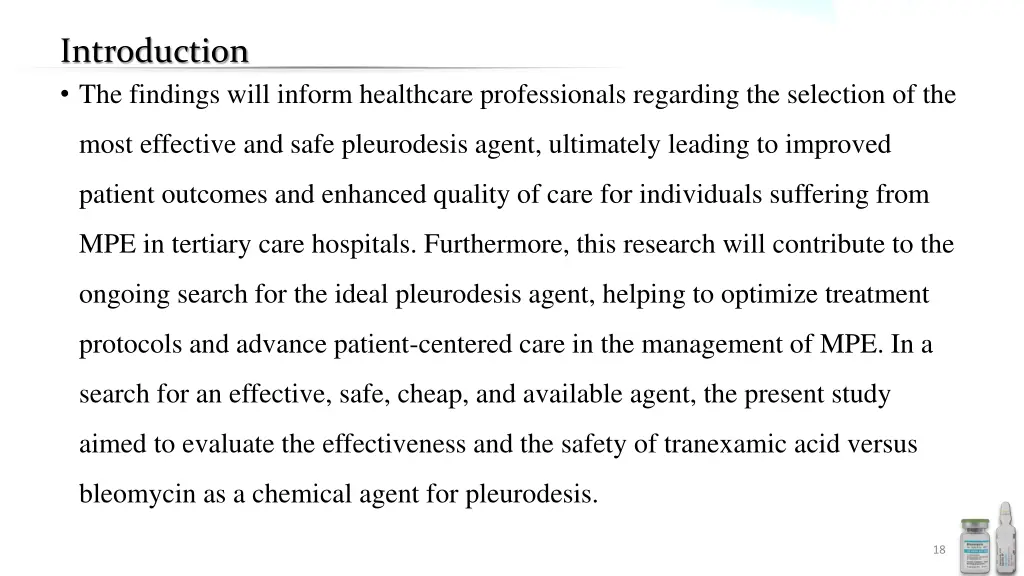 introduction the findings will inform healthcare