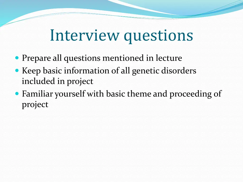 interview questions