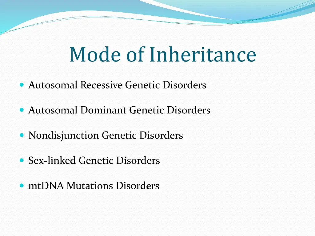 mode of inheritance