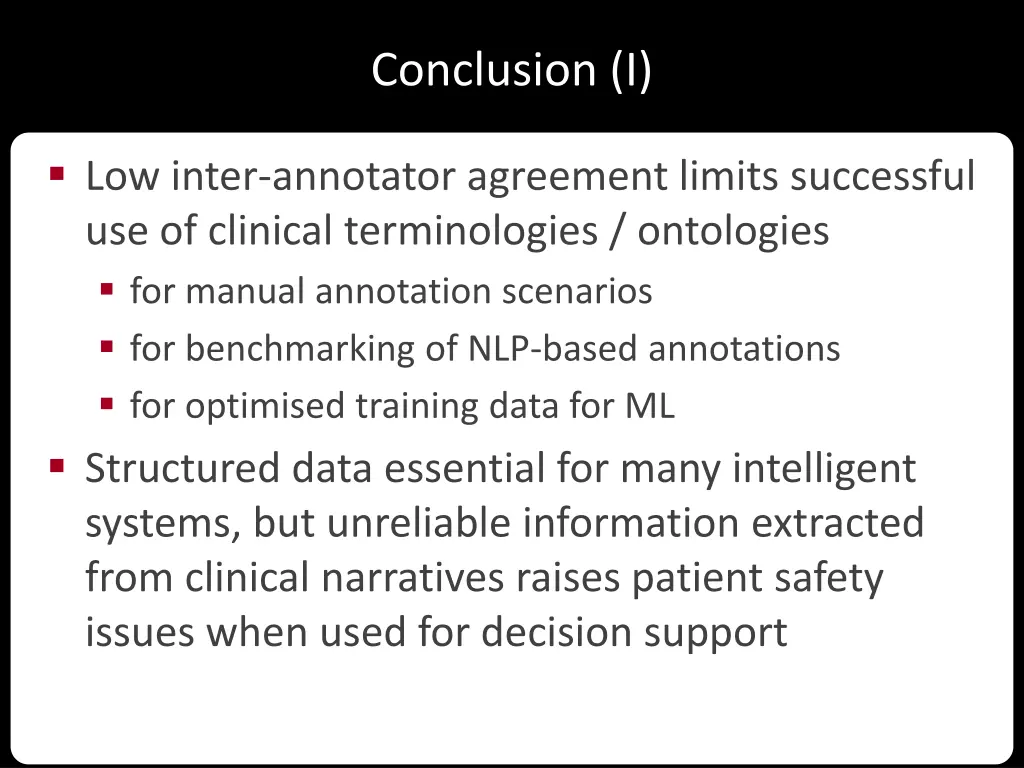 conclusion i
