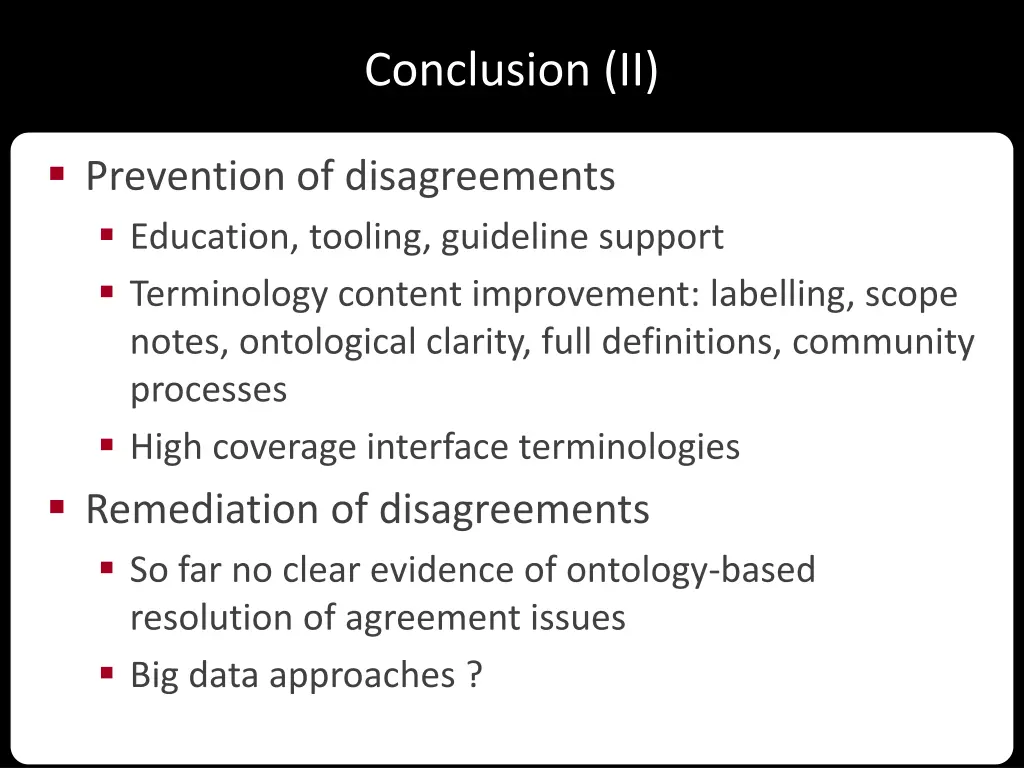 conclusion ii