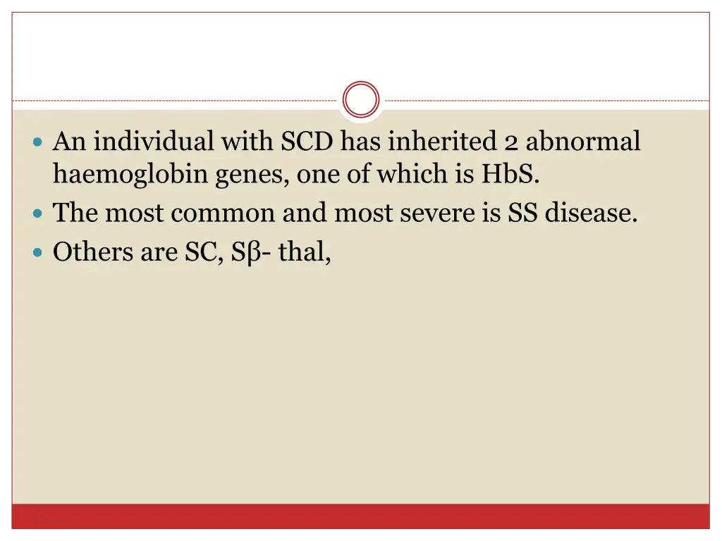 an individual with scd has inherited 2 abnormal