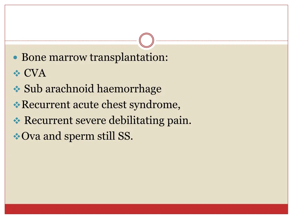 bone marrow transplantation cva sub arachnoid