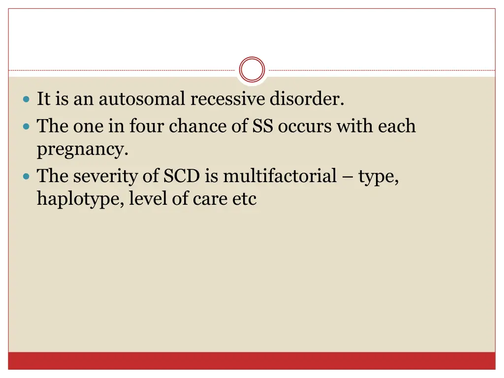 it is an autosomal recessive disorder