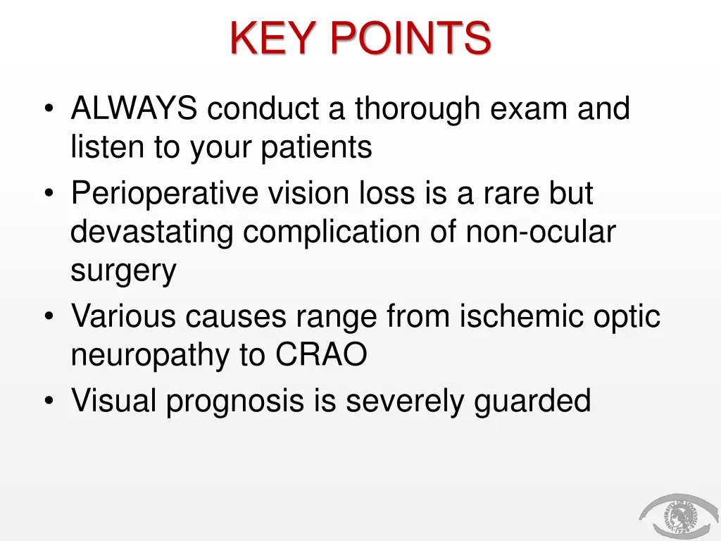 key points
