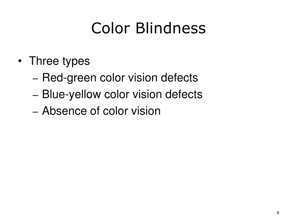 color blindness