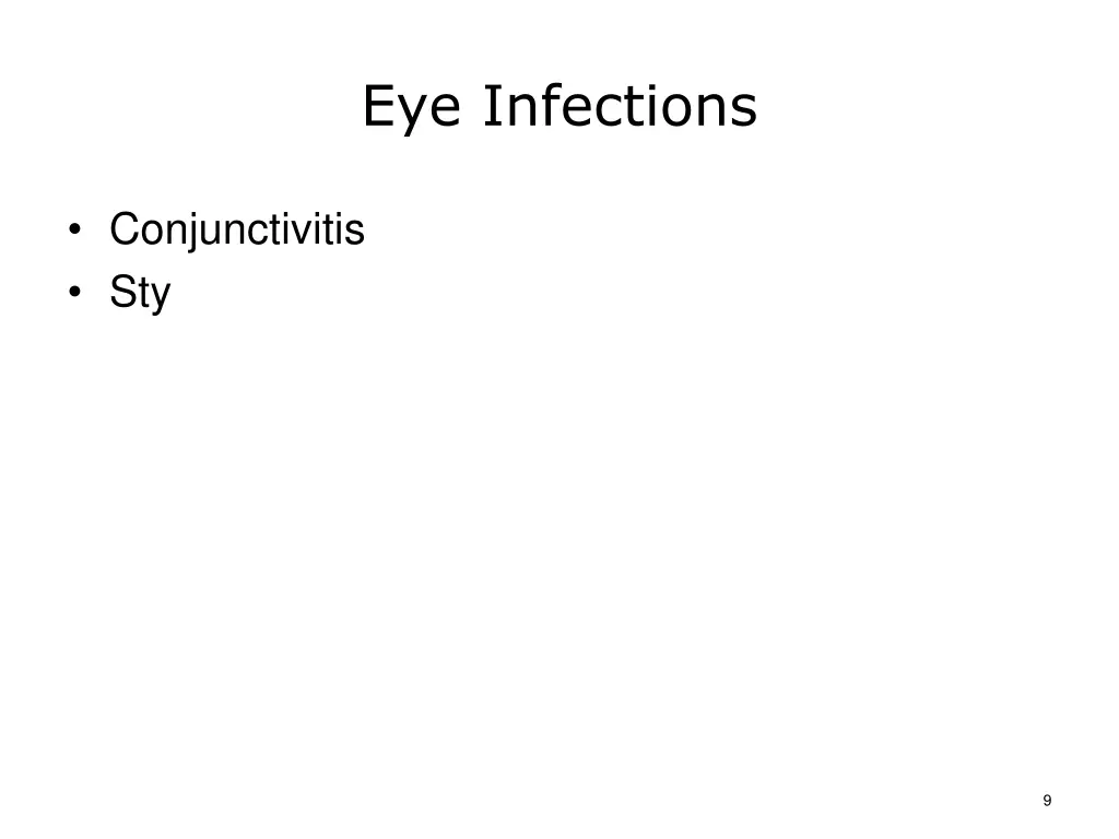 eye infections