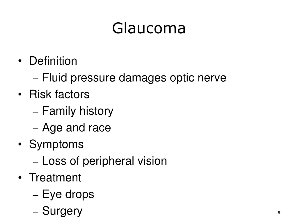 glaucoma