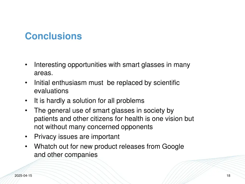 conclusions