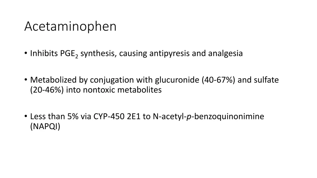 acetaminophen 1
