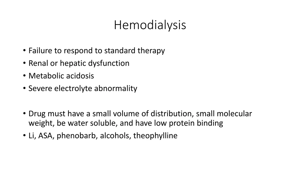 hemodialysis