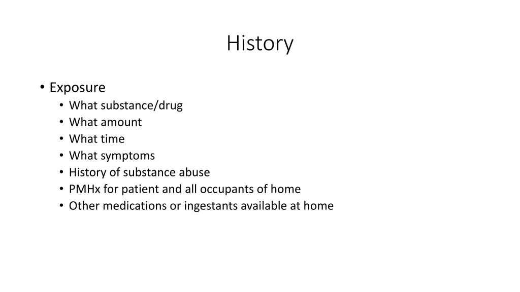 history