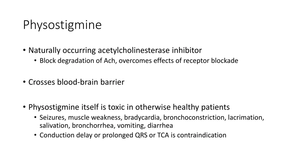 physostigmine