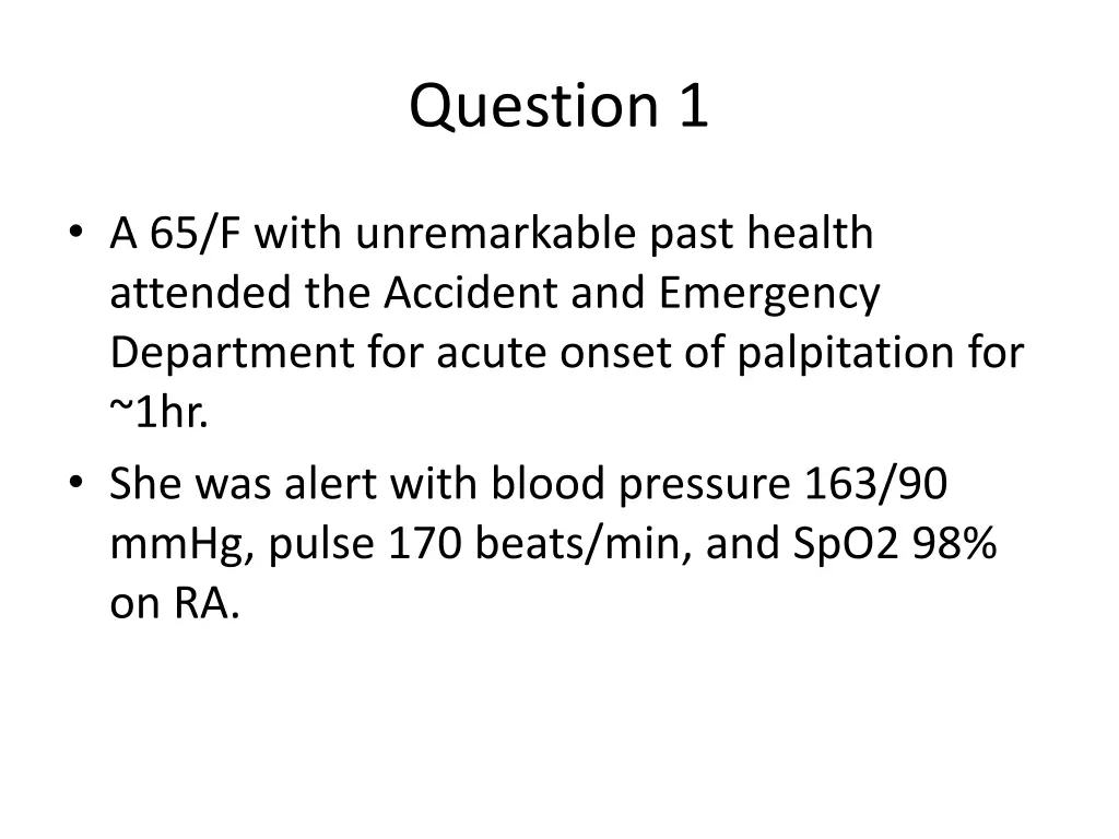 question 1