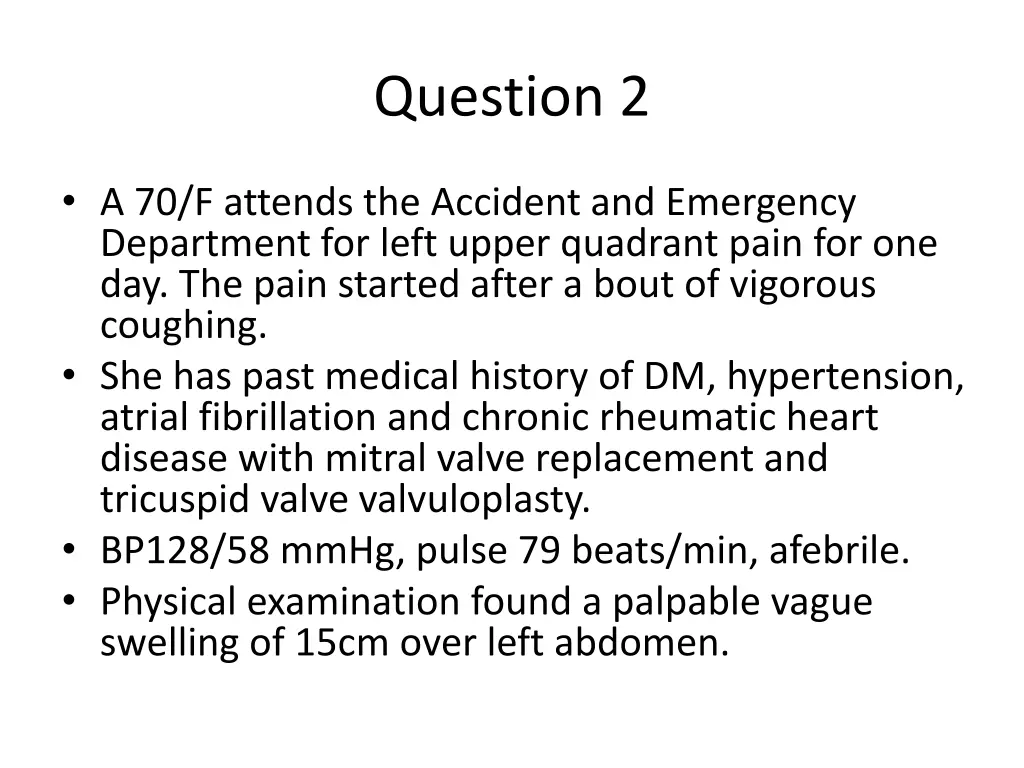 question 2